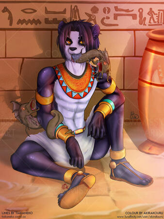 Collab art with Tiakaneko (Line art) and colour by me.